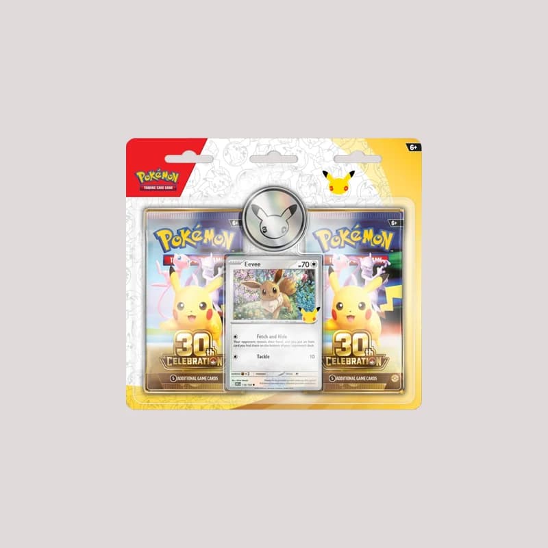 Pokémon 30th Celebration Pack 2 Boosters Eevee