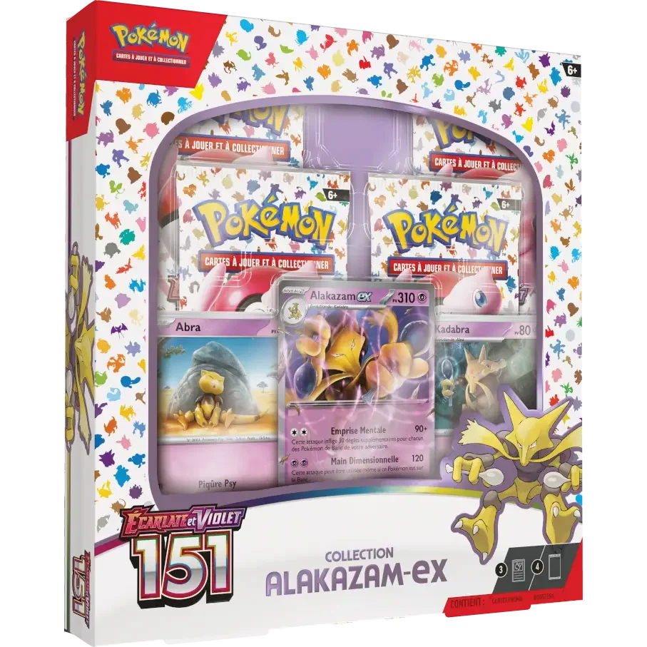 Coffret Alakazam-ex 151 — EV3.5 — vue de face