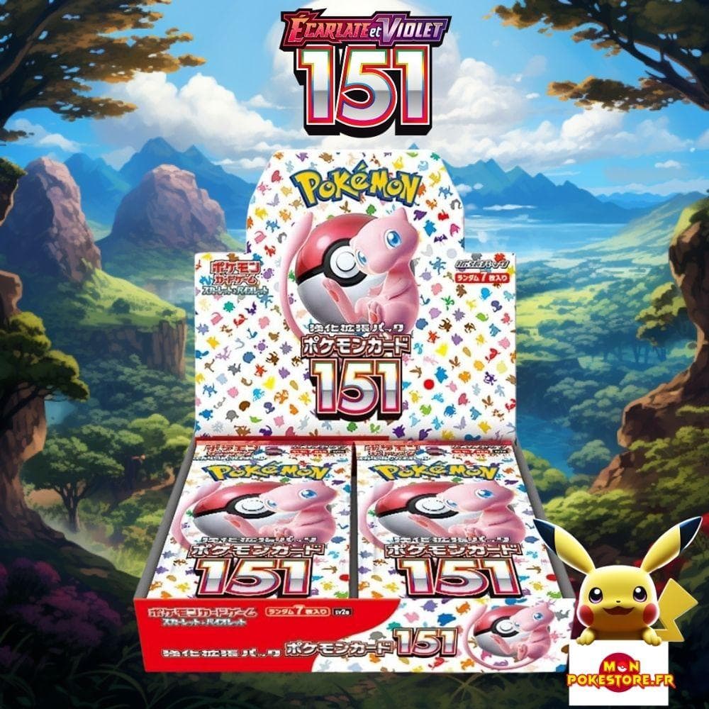 Display japonais SV2a Pokémon Card 151 — vue de face