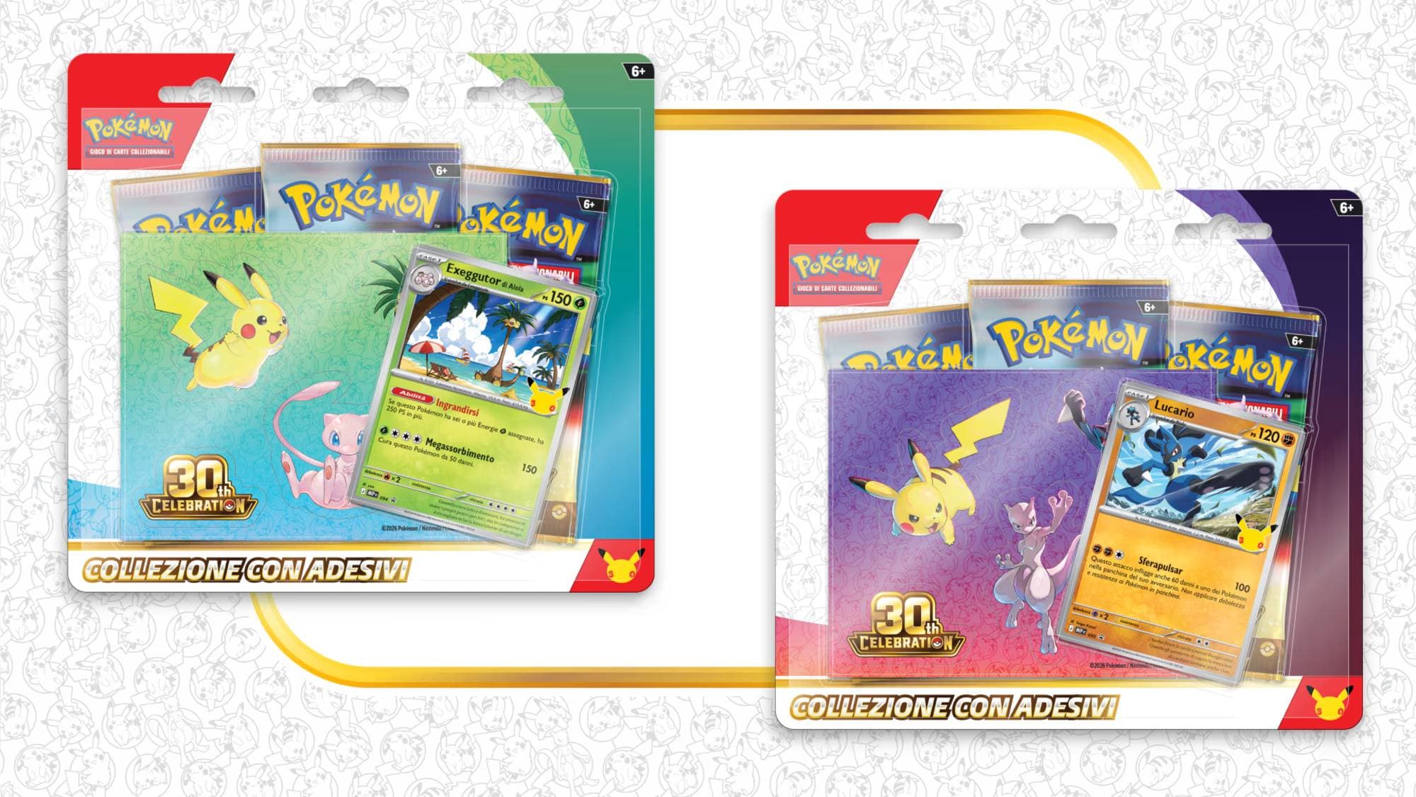 Pokémon 30° Anniversario Collezione Adesivi Lucario IT